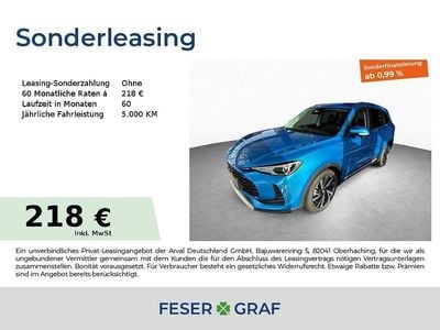 Neu MG ZS Luxury 197 PS (144 kW) 2025 Blau Limousine