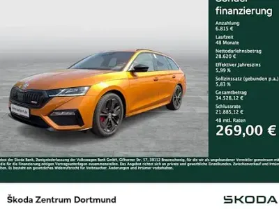 Second-hand Skoda Octavia RS 265 CP (194 kW) 2024 Portocaliu Break