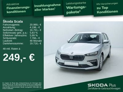 Gebraucht Skoda Scala Essence 116 PS (85 kW) 2024 Brillantsilber metallic Kleinwagen