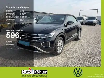 Brugt VW T-Roc Cabriolet Style 150 HK (110 kW) 2024 Sort Cabriolet