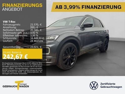 Grau Gebraucht 2021 VW T-Roc R-line SUV | 21.570 € (Fairer Preis)