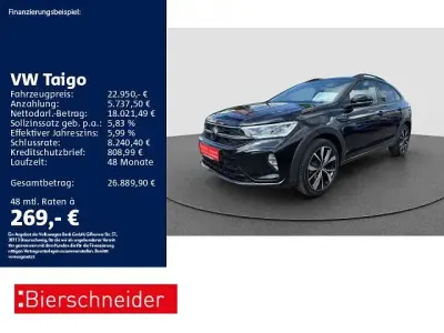 Brugt VW Taigo R-line 110 HK (80 kW) 2024 Sort SUV