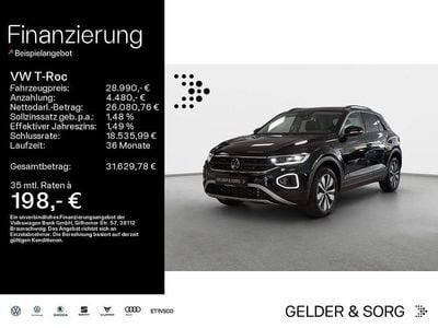 Second-hand VW T-Roc Goal 150 CP (110 kW) 2025 Negru SUV
