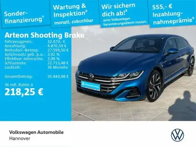 Gebraucht VW Arteon R-line 190 PS (139 kW) 2023 Eisvogelblau metallic Kombi