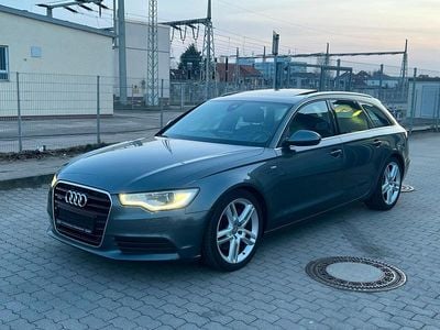 Usata Audi A6 S-Line 245 CV (180 kW) 2014 Blu Station wagon