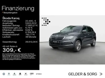 Gebraucht Skoda Karoq Clever 150 PS (110 kW) 2021 Grau SUV