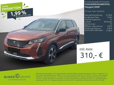 Braun Gebraucht 2023 Peugeot 5008 GT Van / Kleinbus | 26.680 € (Fairer Preis)