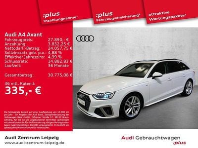 Ibisweiß Gebraucht 2022 Audi A4 S-Line Kombi | 27.890 € (Superpreis)