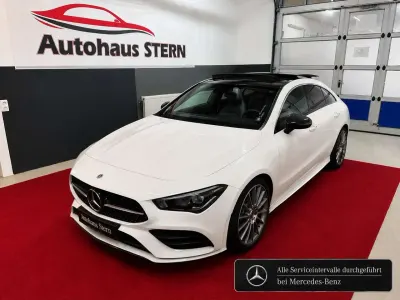 Gebraucht Mercedes CLA200 AMG line 163 PS (119 kW) 2020 Polarweiss Coupé