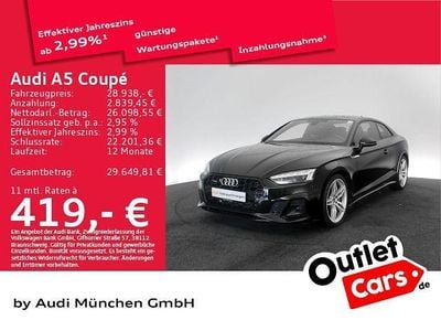 Gebraucht Audi A5 Ambiente 204 PS (150 kW) 2021 Mythosschwarz metallic Coupé