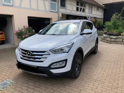 Gebraucht Hyundai Santa Fe Premium 197 PS (144 kW) 2015 Weiß SUV