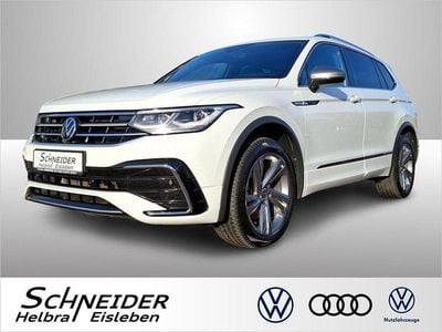 Pure white Gebraucht 2022 VW Tiguan Allspace R-line SUV | 32.860 € (Fairer Preis)