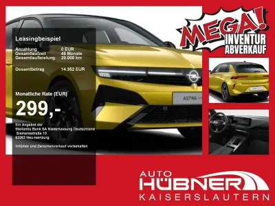 Neu Opel Astra Ultimate 136 PS (100 kW) 2026 Lackierung amber yellow/typ au Limousine
