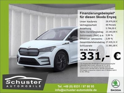Gebraucht Skoda Enyaq iV RS 219 kW (299 PS) 2023 Moonweiss metallic SUV