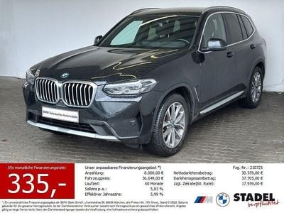 Gebraucht BMW X3 Sport Line 184 PS (135 kW) 2022 Black sapphire metallic SUV