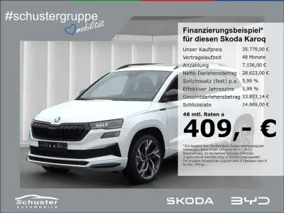 Neu Skoda Karoq SportLine 150 PS (110 kW) 2026 Moonweiss metallic SUV