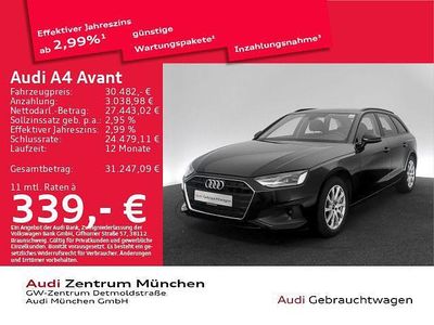 Gebraucht Audi A4 Basis 204 PS (150 kW) 2023 Brillantschwarz Kombi