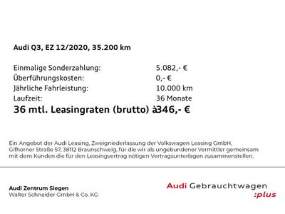gebraucht Audi Q3 35 TFSI Schaltgetriebe