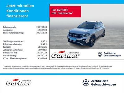 Gebraucht VW T-Cross Move 110 PS (80 kW) 2023 Reflexsilber metallic SUV