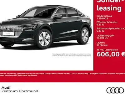 Brugt Audi e-tron Sportback Ambiente 300 kW (408 HK) 2022 Grå SUV