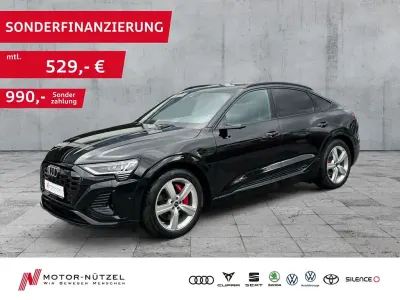 Gebraucht Audi Q8 Sportback e-tron S-Line 300 kW (408 PS) 2023 Mythosschwarz metallic SUV