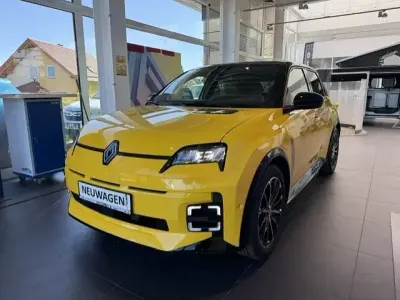 Neu Renault 5 E-Tech Iconic 110 kW (150 PS) 2026 Pop yellow + black pearlschwa Limousine