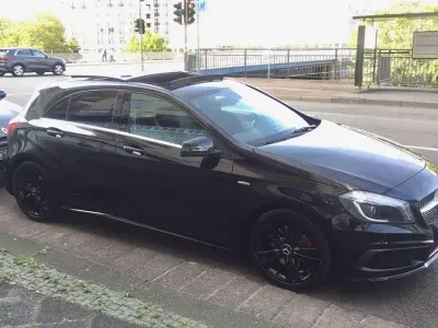 Brugt Mercedes A250 AMG line 211 HK (155 kW) 2014 Sort Sedan