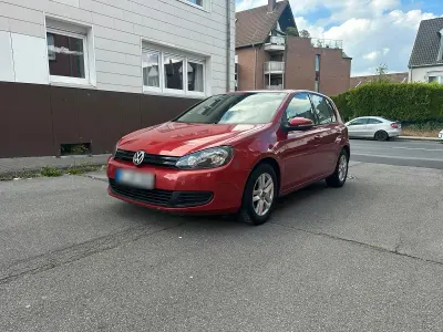Gebraucht VW Golf VI 2010 Rot Kleinwagen