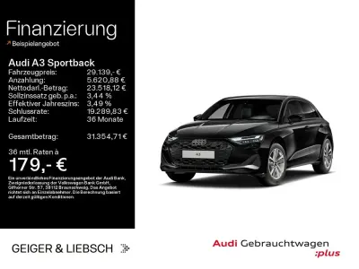 Gebraucht Audi A3 Advanced 150 PS (110 kW) 2025 Mythosschwarz metallic Limousine