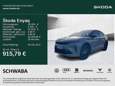 Gebraucht Skoda Enyaq iV RS 250 kW (340 PS) 2025 Stahlgrau SUV