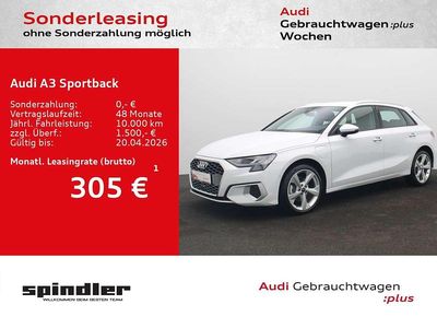 Gebraucht Audi A3 Advanced Plus 204 PS (150 kW) 2024 Gletscherweiß metallic Limousine