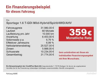 Gebraucht Kia Sportage Spirit 160 PS (117 kW) 2025 Schwarz SUV