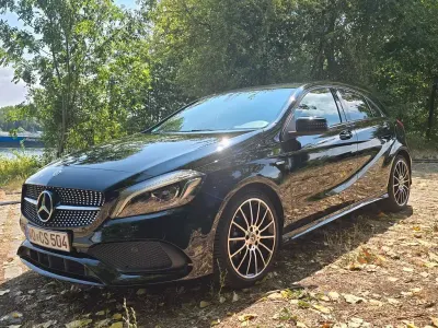 Gebraucht Mercedes A180 AMG line 122 PS (89 kW) 2017 Schwarz Kleinwagen