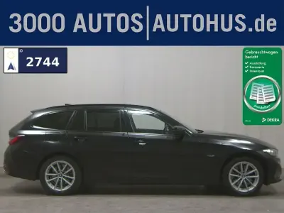 Gebraucht BMW 320e Sport Line 204 PS (150 kW) 2022 Schwarz Kombi