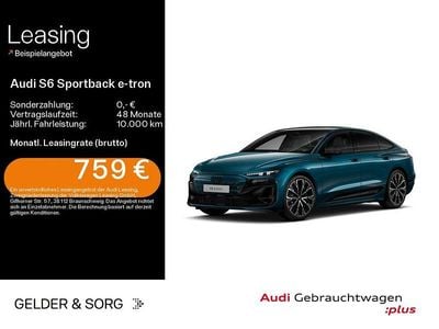Begagnad Audi S6 e-tron Sport 369 kW (503 HK) 2025 Blå Sedan