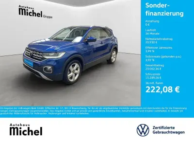 Second-hand VW T-Cross Style 110 CP (80 kW) 2022 Albastru SUV