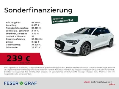 Usata Audi A3 Sportback e-tron Advanced Plus 204 CV (150 kW) 2025 Bianco Utilitaria