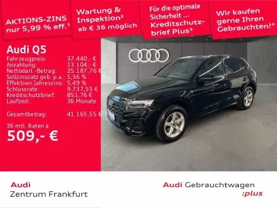 Gebraucht Audi Q5 S-Line 204 PS (150 kW) 2023 Mythosschwarz metallic SUV