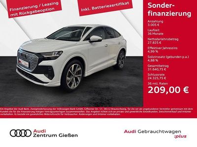 Gebraucht Audi Q4 Sportback e-tron Ambiente 150 kW (204 PS) 2023 Gletscherweiß metallic SUV
