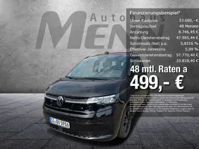 Ny VW T7 Life 150 HK (110 kW) 2025 Sort Van