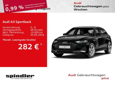 Gebraucht Audi A3 Advanced Plus 150 PS (110 kW) 2025 Mythosschwarz metallic Limousine