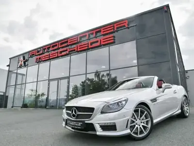 Gebraucht Mercedes SLK55 AMG AMG 421 PS (309 kW) 2013 Iridiumsilber metallic Cabrio