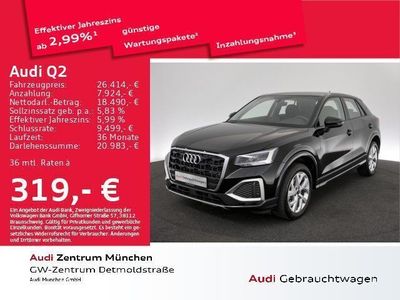 Gebraucht Audi Q2 Advanced Plus 150 PS (110 kW) 2023 Brillantschwarz SUV