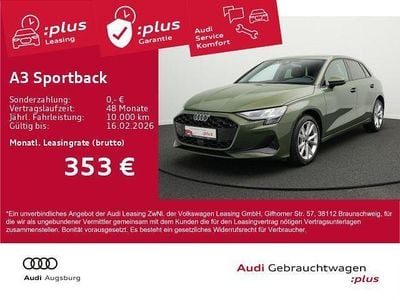 Distriktgrün metallic Gebraucht 2024 Audi A3 Ambiente Limousine | 32.470 € (Superpreis)