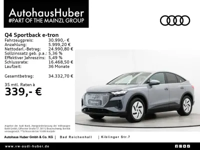 Gebraucht Audi Q4 Sportback e-tron Ambiente 150 kW (204 PS) 2022 Grau SUV