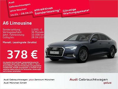 Gebraucht Audi A6 Advanced 204 PS (150 kW) 2024 Firmamentblau metallic Limousine