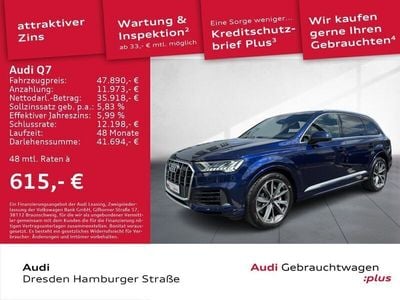 Gebraucht Audi Q7 Comfort 381 PS (280 kW) 2021 Navarrablau metallic SUV