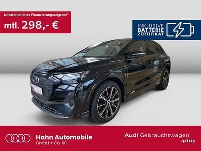 Mythosschwarz metallic Gebraucht 2023 Audi Q4 e-tron S-Line SUV | 44.730 € (Teuer)