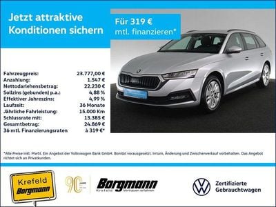 Gebraucht Skoda Octavia Ambition 150 PS (110 kW) 2022 Silber / brillantsilber Kombi