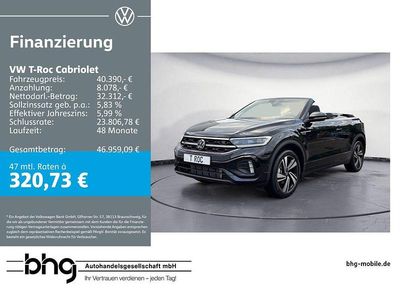 Neu VW T-Roc Cabriolet R-line 150 PS (110 kW) 2025 Deep black perleffekt Cabrio